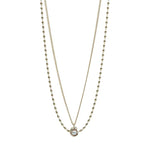 【Pendant Necklace】 Minimalist Gold-Plated Chain with Freshwater Pearl Drop, Women Modern Layered Jewelry