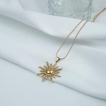 Load image into Gallery viewer, 【Pendant Necklace】Stainless Steel Chain with Sun-Shaped Pendant, Vibrant&amp;Warm Style for Fashion Women