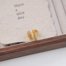 Load image into Gallery viewer, 【Open Ring】Gold/Silver Plated Copper Multi Layer Wrap Ring, Edgy Modern Style, Trendy Statement for Ladies