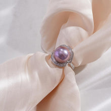 Load image into Gallery viewer, 【Ring】Purple Natural Freshwater Pearl Ring, Office-Style Elegant Accessories, Designed Exclusively for Women