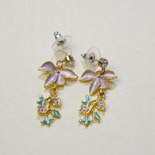 Laden Sie das Bild in den Galerie-Viewer, - Bunga Ungu, Rekaan Kelopak dan Daun Cantik dan Berwarna-warni, Barang Kemas Fairycore Manis, Untuk Wanita, - Jatuh anting  Earrings cute  earrings