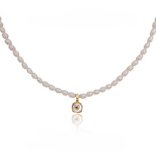 Load image into Gallery viewer, 【Pendant Necklace】Natural Pearl Necklace with Copper-Cover Pearl Pendant, Classic Elegant Gift for Women, Romantic Pendant Necklace