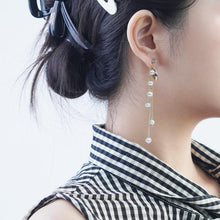 Load image into Gallery viewer, 【Drop Earrings】Gold Plated Copper Freshwater Pearl Multi-Tier Fringe Tassel Elegant Movement Classic Chic Women&#39;s Minimalist Jewelry