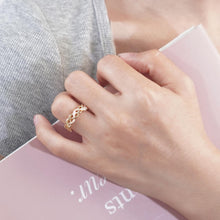 Charger l&#39;image dans la galerie, Cincin Terbuka Berbentuk Rantai, Barang Kemas Aloi Vintaj dan Bergaya, Pakaian Harian Bergaya, Aksesori Boleh Ditindan, Sesuai untuk Pencinta Fesyen stainless  steel  ring