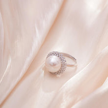 Load image into Gallery viewer, 【Ring】Silver Pearl Zircon Ring Natural Freshwater Pearl Jewelry Gift Elegant Minimalist Design Versatile Daily &amp; Formal Wear for Women Seeking Timeless Elegance