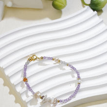 Load image into Gallery viewer, 【Beaded Bracelet】Natural Amethyst &amp; Pearl Bracelet, Retro Romantic Style, Perfect for Fashion Women