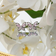 Load image into Gallery viewer, 【Stud Earrings】Pink Zircon Butterfly Earrings, Dainty &amp; Romantic, Perfect for Women Loving Sweet Styles
