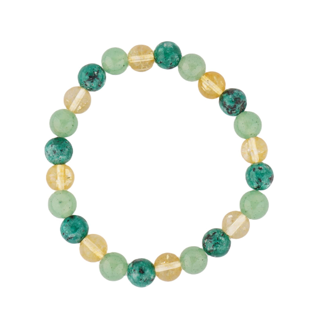 Natural Stone Healing Bracelet Set for Women & Men, Chakra Anxiety Relief Beaded Bracelets, Turquoise Gemstone Elastic Stretch Bracelet for Yoga Meditation, Unisex Spiritual Jewelry Gift