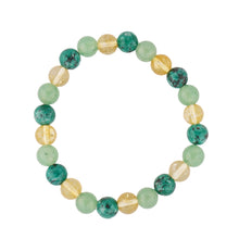 Load image into Gallery viewer, Natural Stone Healing Bracelet Set for Women &amp; Men, Chakra Anxiety Relief Beaded Bracelets, Turquoise Gemstone Elastic Stretch Bracelet for Yoga Meditation, Unisex Spiritual Jewelry Gift