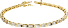 Cargar imagen en el visor de la galería, YOSZO Gold Tennis Bracelet Men Silver Bracelet for Women 1Row 3/4/5/6mm Iced out Cubic Zirconia 14K Gold Plated Gold Jewelry Minimalistic Accessory