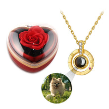 Load image into Gallery viewer, Custom Photo Necklace for Women. Personalized Memorial Jewelry with Picture Inside, Gold/silver Plated. Unique Remembrance, Anniversary, Birthday Gift for Mom, Wife, Girlfriend