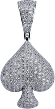 Laden Sie das Bild in den Galerie-Viewer, YOSZO Iced Out Club Diamond Heart Spade Playing Cards Simulated Lab diamonds Pendant Necklace
