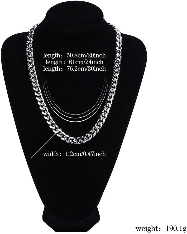 YOSZO Jin'ao 12mm 18k Gold Plated Gangster Cuban Chain Necklace With 1ct Lab Diamond Clasp