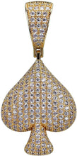 Laden Sie das Bild in den Galerie-Viewer, YOSZO Iced Out Club Diamond Heart Spade Playing Cards Simulated Lab diamonds Pendant Necklace