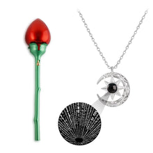 Load image into Gallery viewer, 100 Languages I Love You Necklace for Women, Personalized Name Projection Pendant Jewelry, Customizable Romantic Gift for Mom Wife Girlfriend on Valentine&#39;s Day, Anniversary, Birthday