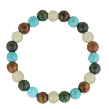 Load image into Gallery viewer, Natural Stone Healing Bracelet Set for Women &amp; Men, Chakra Anxiety Relief Beaded Bracelets, Turquoise Gemstone Elastic Stretch Bracelet for Yoga Meditation, Unisex Spiritual Jewelry Gift