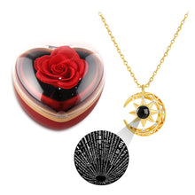 Load image into Gallery viewer, 100 Languages I Love You Necklace for Women, Personalized Name Projection Pendant Jewelry, Customizable Romantic Gift for Mom Wife Girlfriend on Valentine&#39;s Day, Anniversary, Birthday