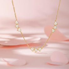 Load image into Gallery viewer, Opal Heart Necklace for Women, 14K Gold Plated 925 Sterling Silver,  Adjustable Chain, Lightweight Minimalist Romantic Jewelry Gift for Her
