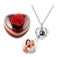 Load image into Gallery viewer, 100 Languages I Love You Necklace for Women, Personalized Name Projection Pendant Jewelry, Customizable Romantic Gift for Mom Wife Girlfriend on Valentine&#39;s Day, Anniversary, Birthday