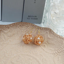 Load image into Gallery viewer, 【Earrings】Natural Inspired Bird&#39;s Nest Pearl Earrings, Delicate &amp; Luxury Style for Fashion Women