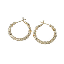 Load image into Gallery viewer, 【Hoop Earrings】Alloy Gold Plated Beaded Hoop Earrings, Minimalist &amp; Chic, Daily Essential for Women