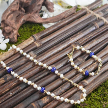 Load image into Gallery viewer, 【Necklace&amp;Bracelet】Elegant Retro Necklace/Bracelet with Pearl&amp;Lapis Lazuli for Women,Ideal for Daily Wear and Gifting