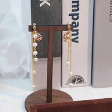 Load image into Gallery viewer, 【Drop Earrings】Gold Plated Copper Freshwater Pearl Multi-Tier Fringe Tassel Elegant Movement Classic Chic Women&#39;s Minimalist Jewelry