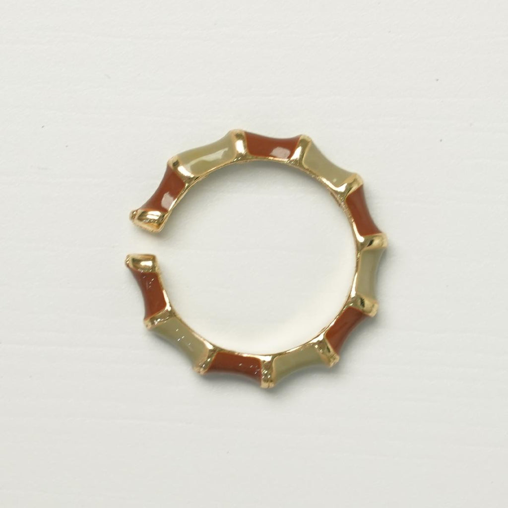 Cincin Terbuka Tangkai Buluh, Barang Kemas Enamel Aloi, Estetika Oriental, Reka Bentuk Unik, Untuk Pencinta Fesyen Jewelry Rings stainless  steel  ring