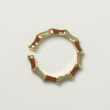 Laden Sie das Bild in den Galerie-Viewer, Cincin Terbuka Tangkai Buluh, Barang Kemas Enamel Aloi, Estetika Oriental, Reka Bentuk Unik, Untuk Pencinta Fesyen Jewelry Rings stainless  steel  ring