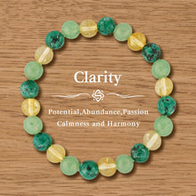 Load image into Gallery viewer, Natural Stone Healing Bracelet Set for Women &amp; Men, Chakra Anxiety Relief Beaded Bracelets, Turquoise Gemstone Elastic Stretch Bracelet for Yoga Meditation, Unisex Spiritual Jewelry Gift