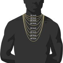 Charger l&#39;image dans la galerie, YOSZO 14mm Iced out 6 Times 14K Gold Filled Custom Baguette Diamond Miami Cuban Link Chain Choker for Men with Box Clasp