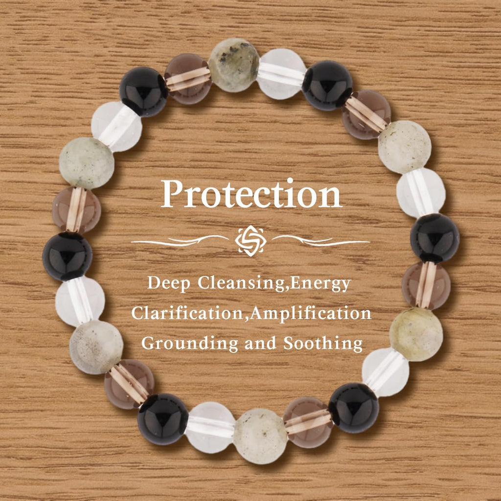 Natural Stone Healing Bracelet Set for Women & Men, Chakra Anxiety Relief Beaded Bracelets, Turquoise Gemstone Elastic Stretch Bracelet for Yoga Meditation, Unisex Spiritual Jewelry Gift