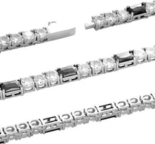 Laden Sie das Bild in den Galerie-Viewer, YOSZO Tennis Bracelets for Women 4MM Diamond Silver Chain Bracelet 14K Gold Plated Classic Cubic Zirconia Bracelet for Men