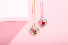 Carica l&#39;immagine nel visualizzatore di Gallery, YOSZO Forever Love Heart Chain for Women 925 Sterling Silver Iced out Birthstone Pendant Necklace for Women Valentine Mother’s Day Jewelry Birthday Gift