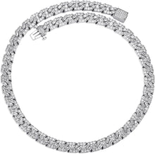 Charger l&#39;image dans la galerie, YOSZO Cuban Link Chain for Men Gold Jewelry Silver Baguette Diamond Miami Choker Necklace for Women 9mm Iced out 14K Gold Plated Gifts for Women