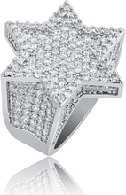 Laden Sie das Bild in den Galerie-Viewer, YOSZO Gold Ring Star Men Diamond Ring Iced out Cuic Zirconia 14K Gold Silver Plated Punk Band Hexagram Gold Jewelry 7-11