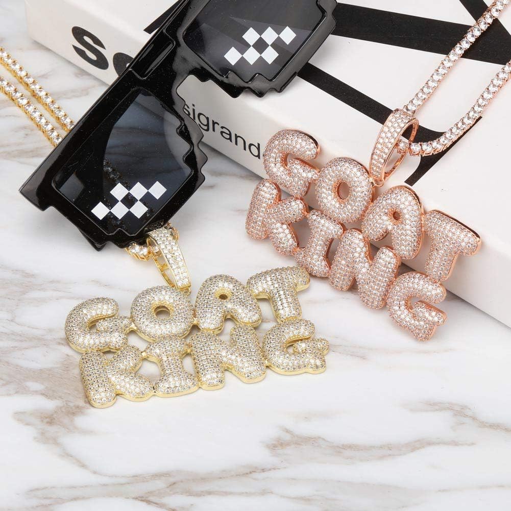 YOSZO Personalized Name Chain Necklace for Women Men Custom Nameplate Pendant Necklace Gift for Girls