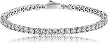 Laden Sie das Bild in den Galerie-Viewer, YOSZO Gold Tennis Bracelet Men Silver Bracelet for Women 1Row 3/4/5/6mm Iced out Cubic Zirconia 14K Gold Plated Gold Jewelry Minimalistic Accessory