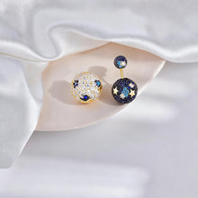 Charger l&#39;image dans la galerie, Celestial Earrings for Women, 14K Gold Plated 925 Sterling Silver, Dual-Ball Design with Star Accents, Hypoallergenic Statement Earrings, Daily Luxury Jewelry Gift for Lover