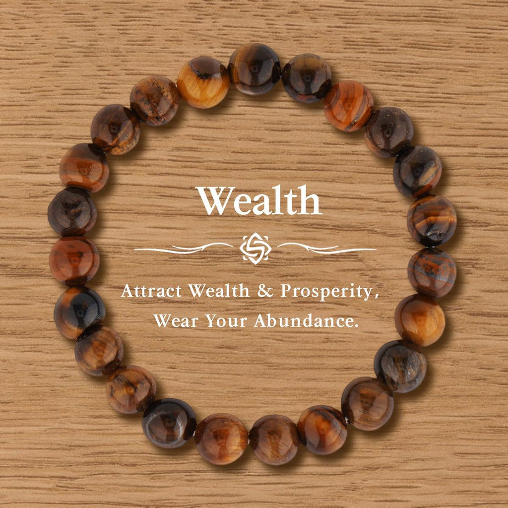 Natural Stone Healing Bracelet Set for Women & Men, Chakra Anxiety Relief Beaded Bracelets, Turquoise Gemstone Elastic Stretch Bracelet for Yoga Meditation, Unisex Spiritual Jewelry Gift