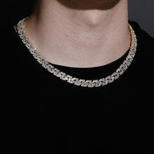 Charger l&#39;image dans la galerie, YOSZO Cuban Link Chain for Men Gold Jewelry Silver Baguette Diamond Miami Choker Necklace for Women 9mm Iced out 14K Gold Plated Gifts for Women