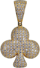 Laden Sie das Bild in den Galerie-Viewer, YOSZO Iced Out Club Diamond Heart Spade Playing Cards Simulated Lab diamonds Pendant Necklace