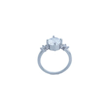 Load image into Gallery viewer, Minimalist Copper Ring with Oval Zircon, Modern Geometric Everyday Accessory for Fashion Women