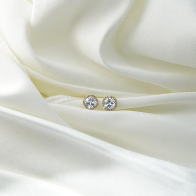 【Stud Earrings】Square Zircon Halo Stud Earrings, Sleek & Glamorous, Ideal for Women Loving Versatile Elegance