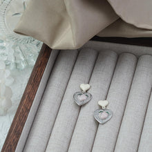 Load image into Gallery viewer, 【Drop Earrings】Pink Peach &amp; Love Heart Earrings with Zircon , Sweet &amp; Playful Style for Young Girls