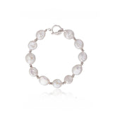 【Bracelet】S925 Chain with Natural Freshwater Pearl Bead Bracelet, Hypoallergenic Bracelet Elegant Gift for Women