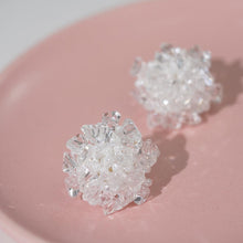 Load image into Gallery viewer, 【Beaded Flower Stud Earrings】Handmade 3D Cluster Earrings (Pink/Blue/Yellow/White),Casual Style