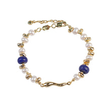Load image into Gallery viewer, 【Necklace&amp;Bracelet】Elegant Retro Necklace/Bracelet with Pearl&amp;Lapis Lazuli for Women,Ideal for Daily Wear and Gifting