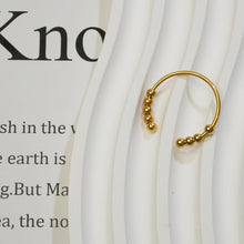 Laden Sie das Bild in den Galerie-Viewer, Cincin Manik, Rekaan Aloi Unik, Reka Bentuk Niche Artistik, Aksesori Bergaya, Untuk Wanita Estetik stainless  steel  ring