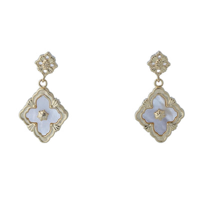 【Drop Earrings】Copper Gold-Plated Rhombus Earrings Elegant Lover Gift, Timeless & Charming for Fashion Ladies